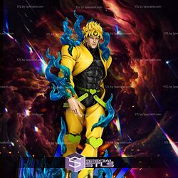 Dio Brando in Flame 3D Printer Files STL Model