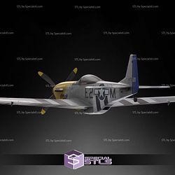 Mustang P-51 3D Printed RC Models STL Model