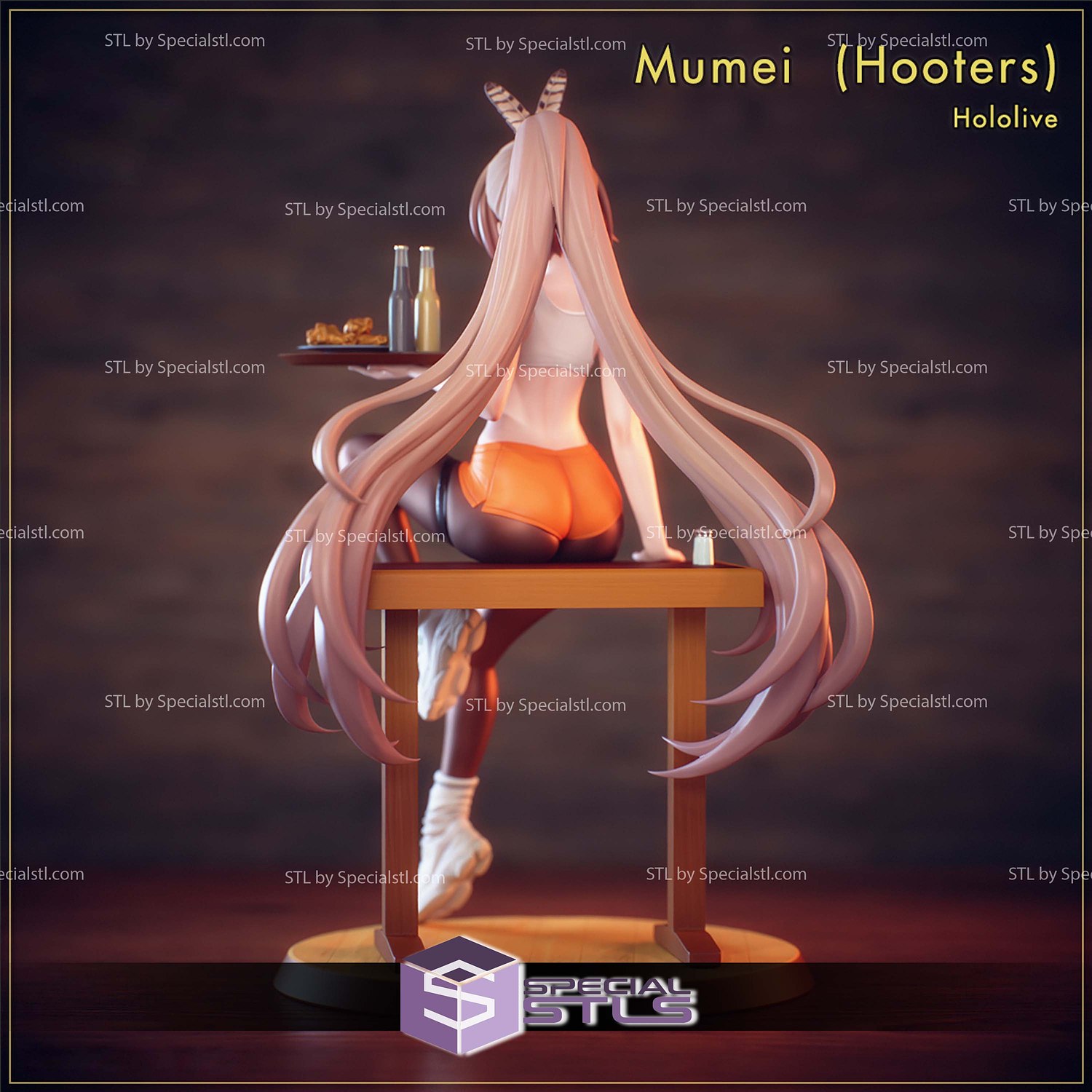Hooters Mumei Hololive 3D Printer Files STL Model — view 2
