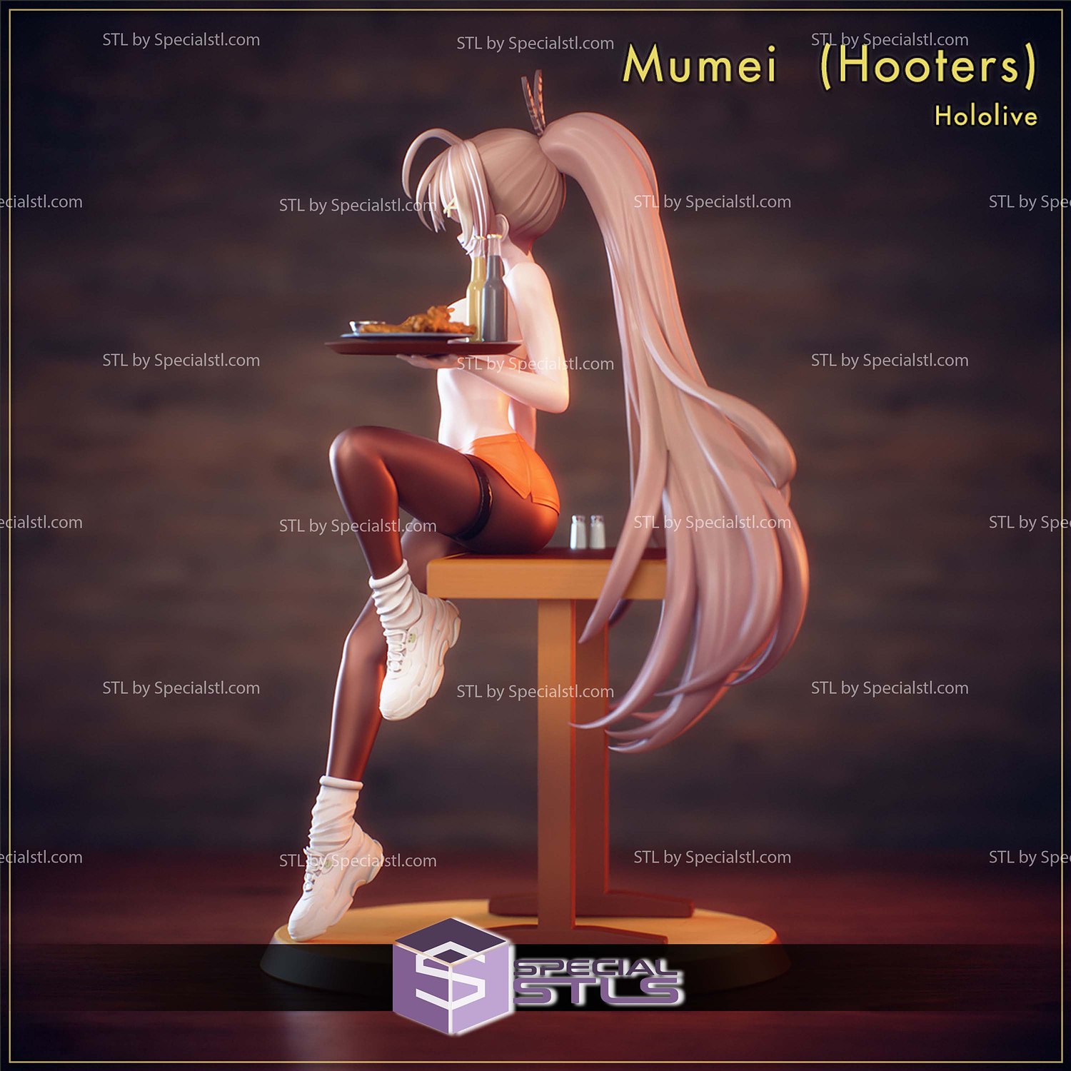Hooters Mumei Hololive 3D Printer Files STL Model — view 4