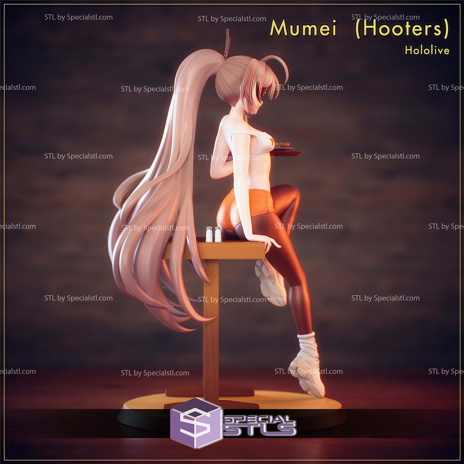 Hooters Mumei Hololive 3D Printer Files STL Model — view 6