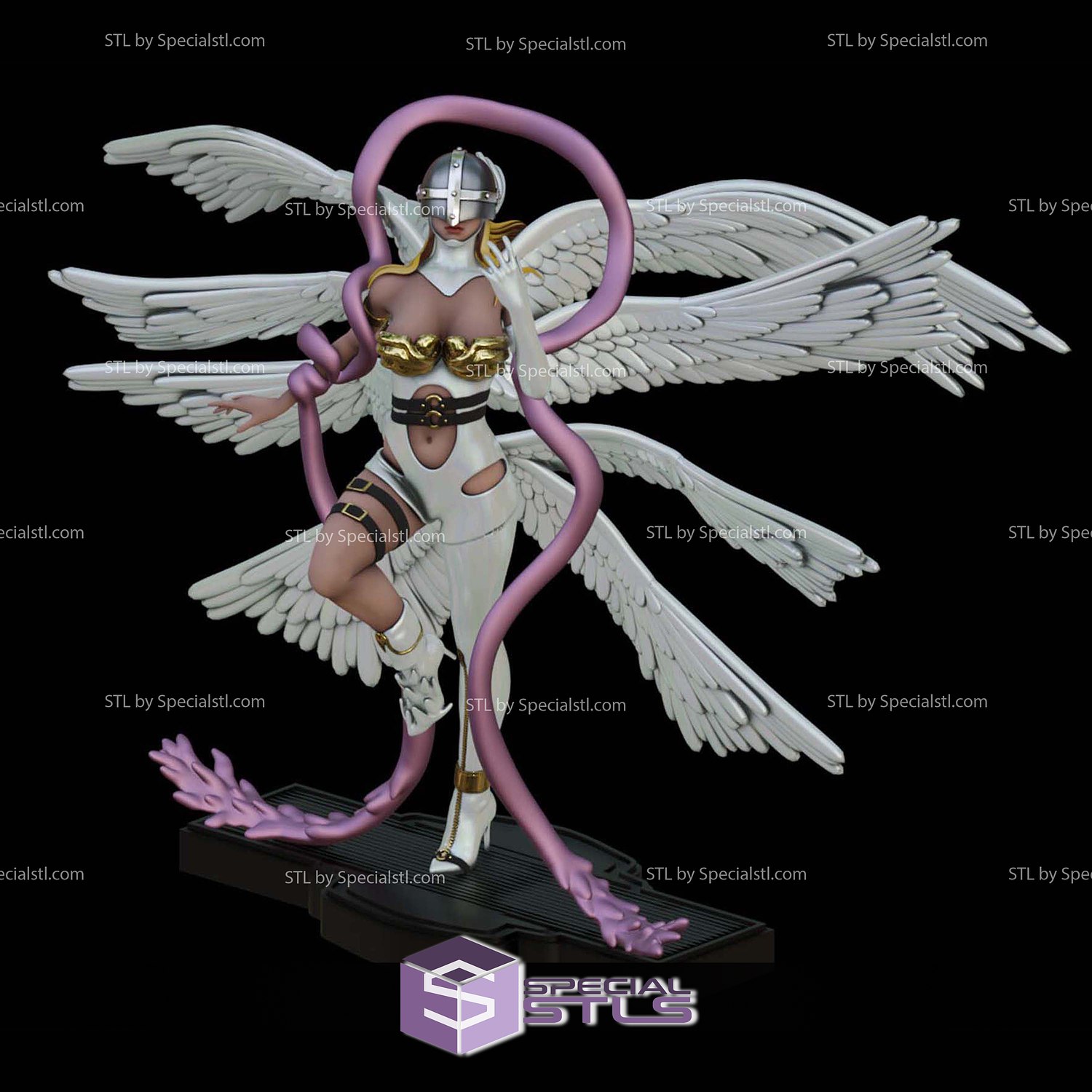 Angewomon 1 10 Scale 3D Printer Files STL Model — view 2