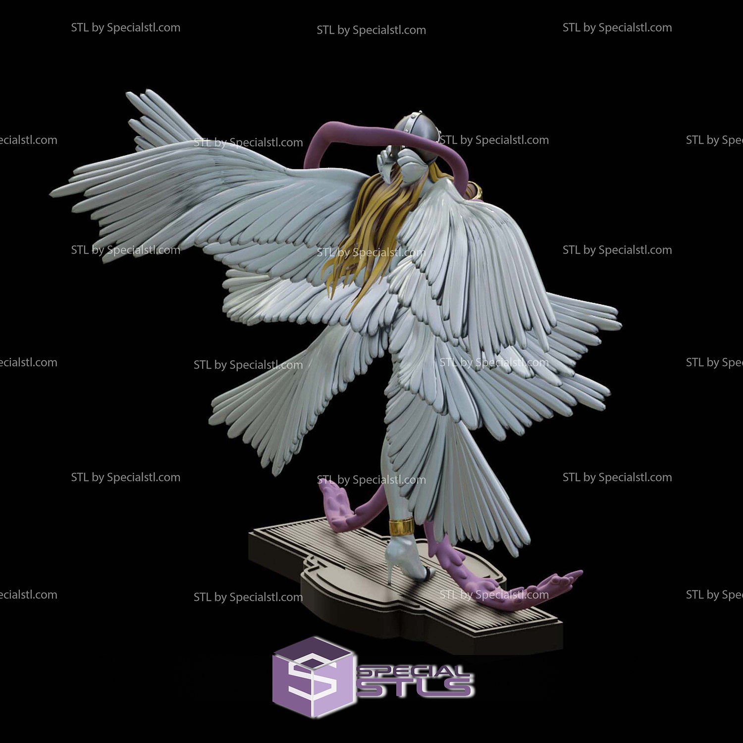 Angewomon 1 10 Scale 3D Printer Files STL Model — view 4
