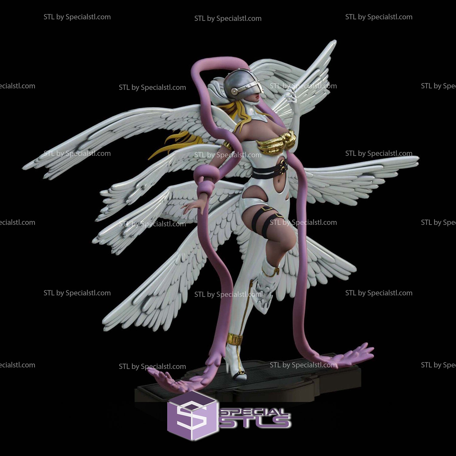 Angewomon 1 10 Scale 3D Printer Files STL Model — view 5