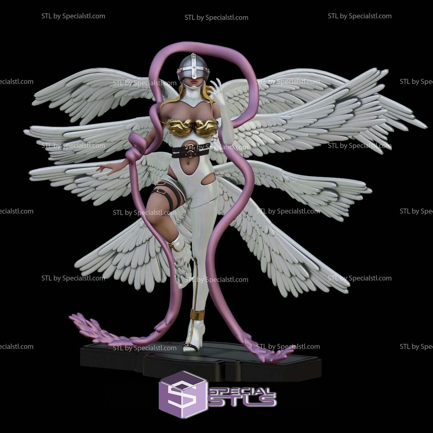 Angewomon 1 10 Scale 3D Printer Files STL Model — view 6