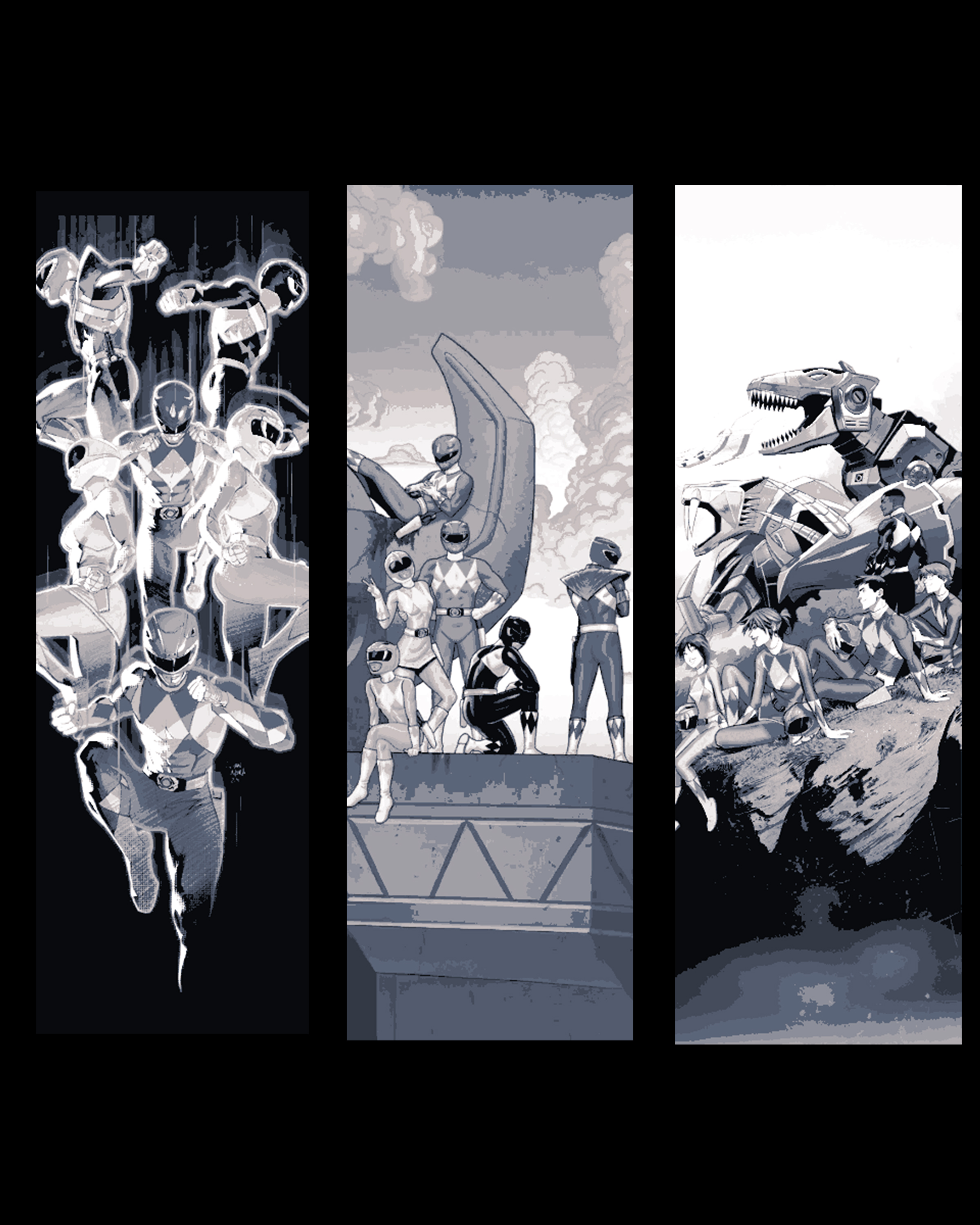 Power Rangers Bookmarks - Fan Art of the Mighty Morphin Power Rangers 3D STL Model