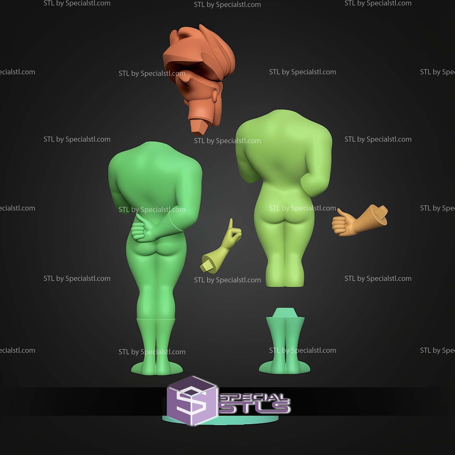 Steven Spielberg Presents Freakazoid STL Files 3D Model — view 4