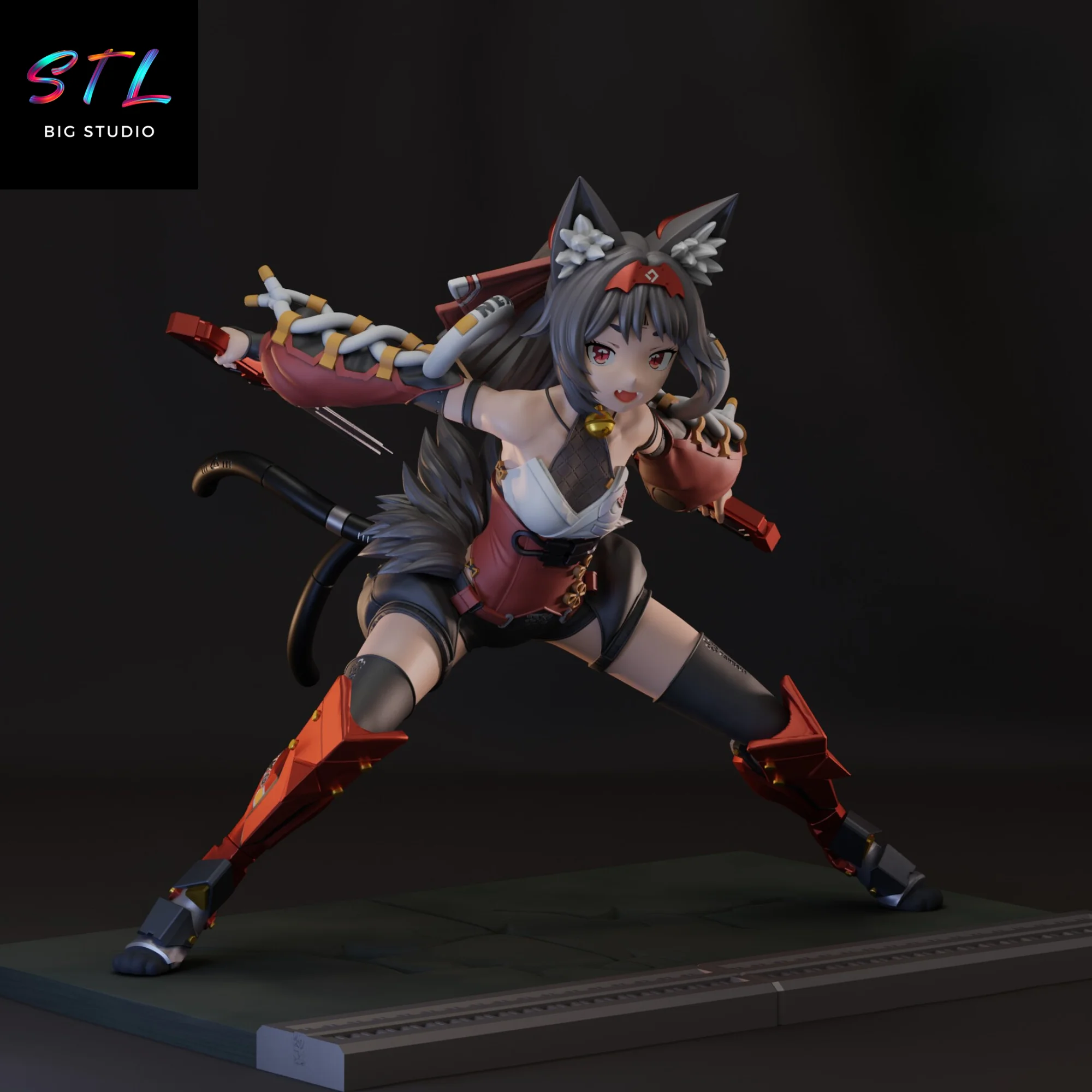 Nekomata (Nekomiya Mana) STL | Zenless Zone Zero | 3D Printing Figure Model
