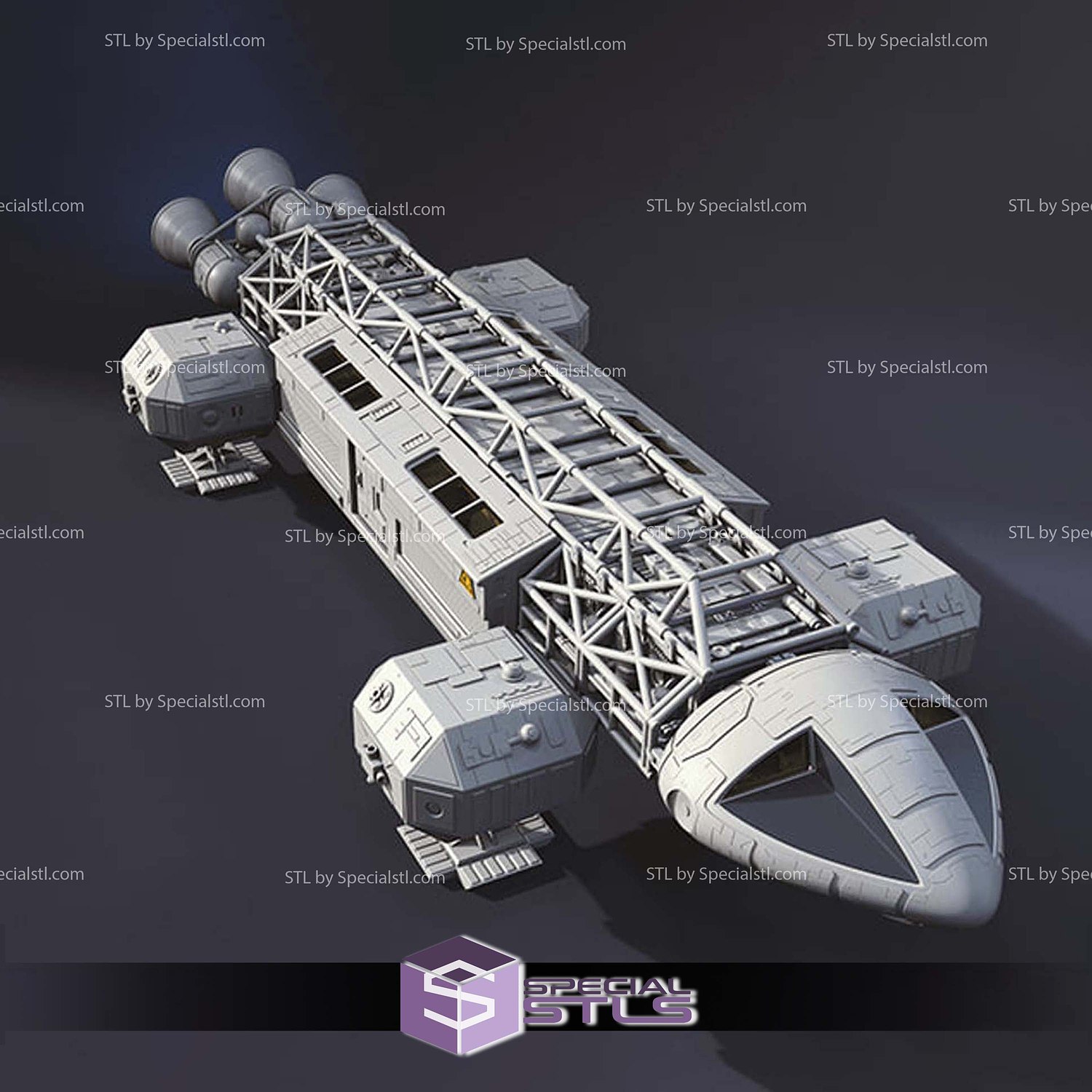 Eagle Transporter Moonbase Alpha the game 3D Printer Files STL Model — view 2