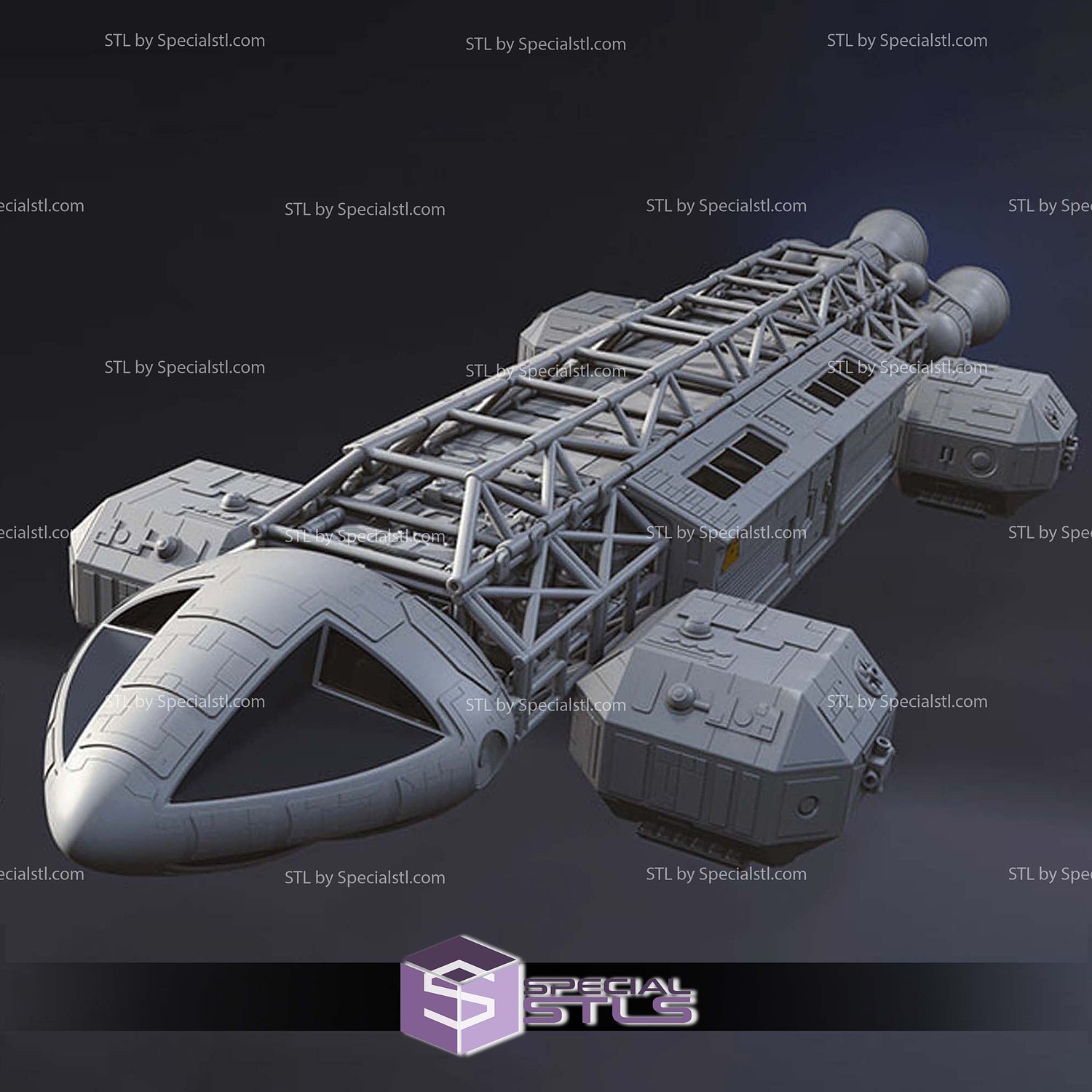 Eagle Transporter Moonbase Alpha the game 3D Printer Files STL Model — view 3