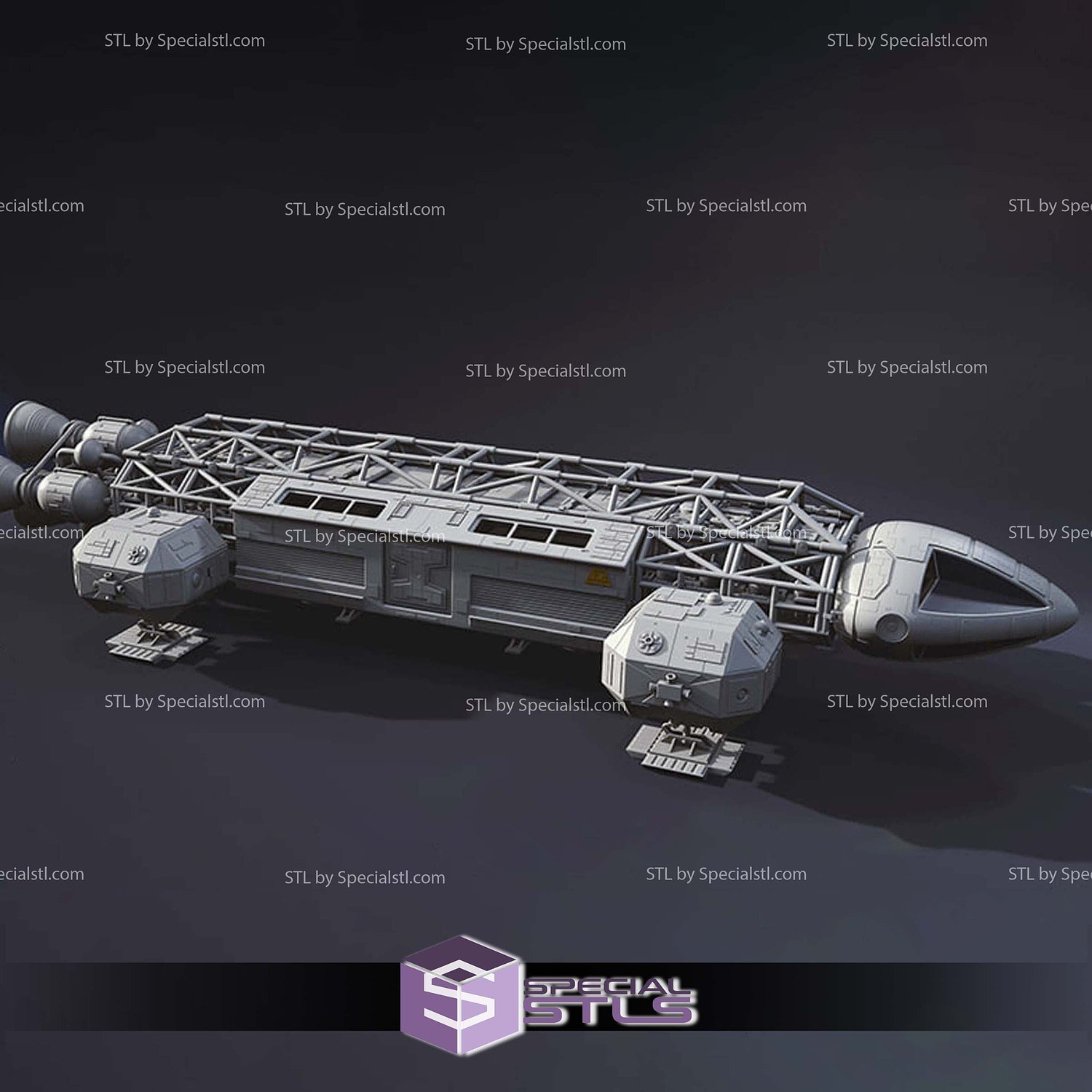 Eagle Transporter Moonbase Alpha the game 3D Printer Files STL Model — view 4