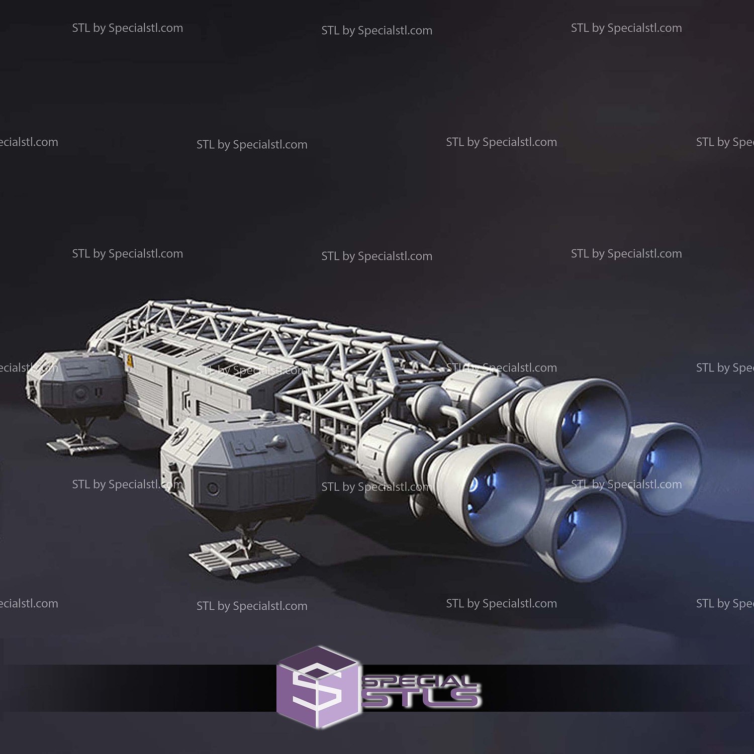 Eagle Transporter Moonbase Alpha the game 3D Printer Files STL Model — view 5