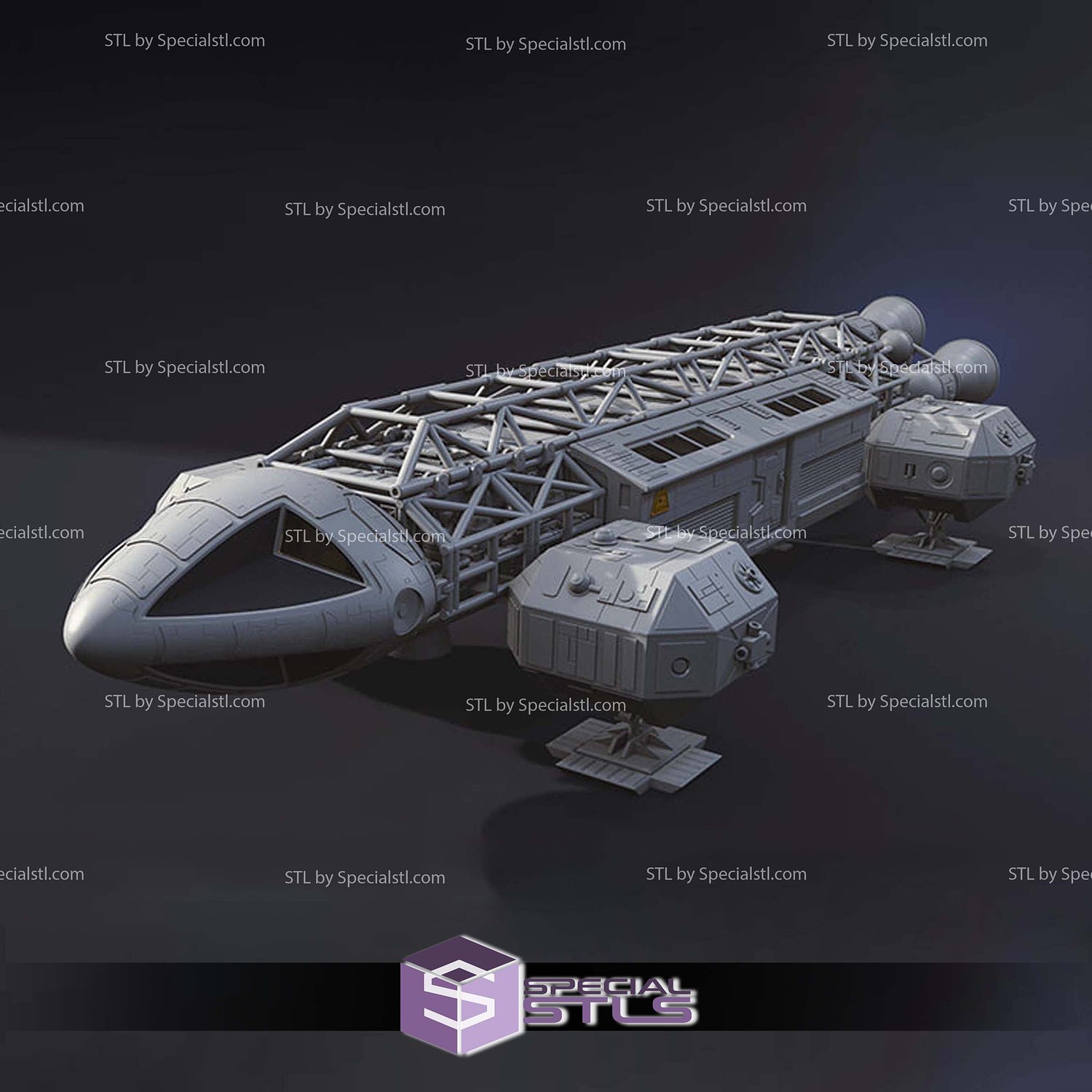Eagle Transporter Moonbase Alpha the game 3D Printer Files STL Model — view 6