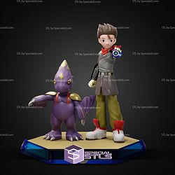 Ryo Akiyama and Monodramon STL Files 3D Model