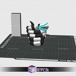 Super Basic STL - Beetlejuice Popcorn Bucket 3D Model