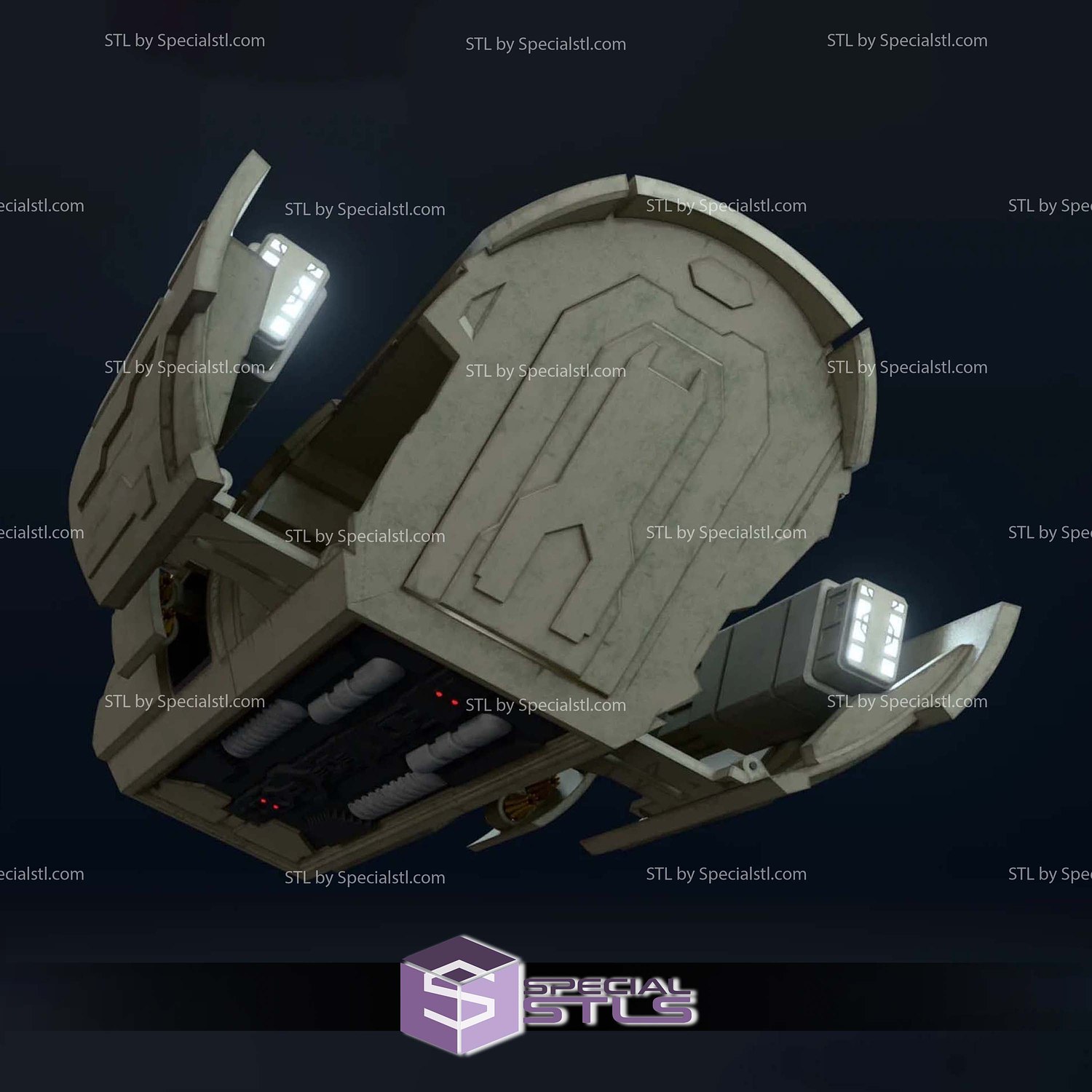 Puddle Jumper from Stargate STL Printer Files 3D Model — view 3