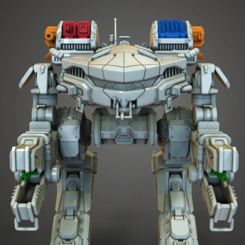 MWO King Crab Guns for 3D Printing STL Model
