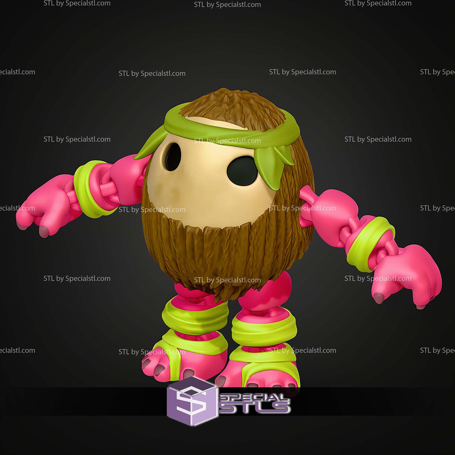 Super Basic STL Disneys Moana Kakamora MultiColor 3D Model — view 2