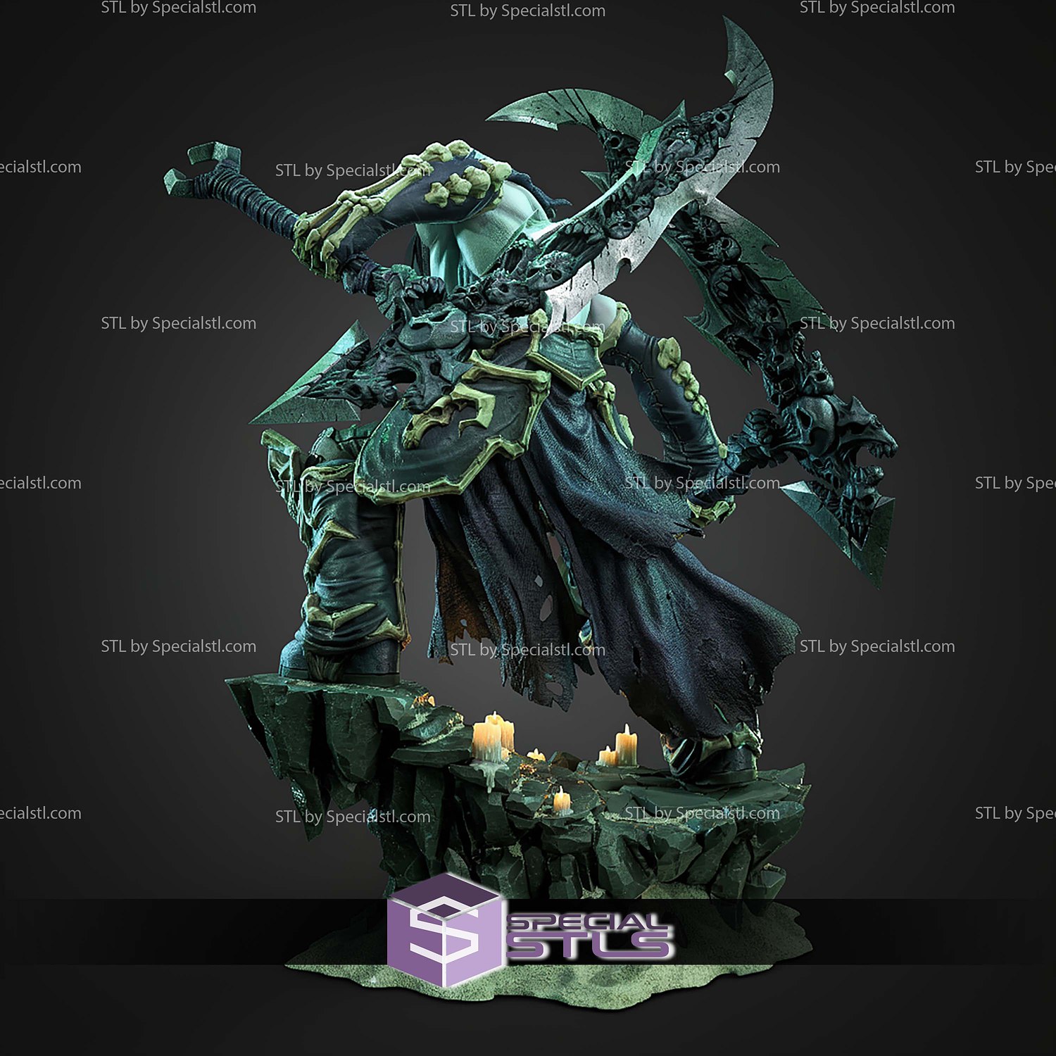 Death Darksiders II 386mm STL Files 3D Model — view 3