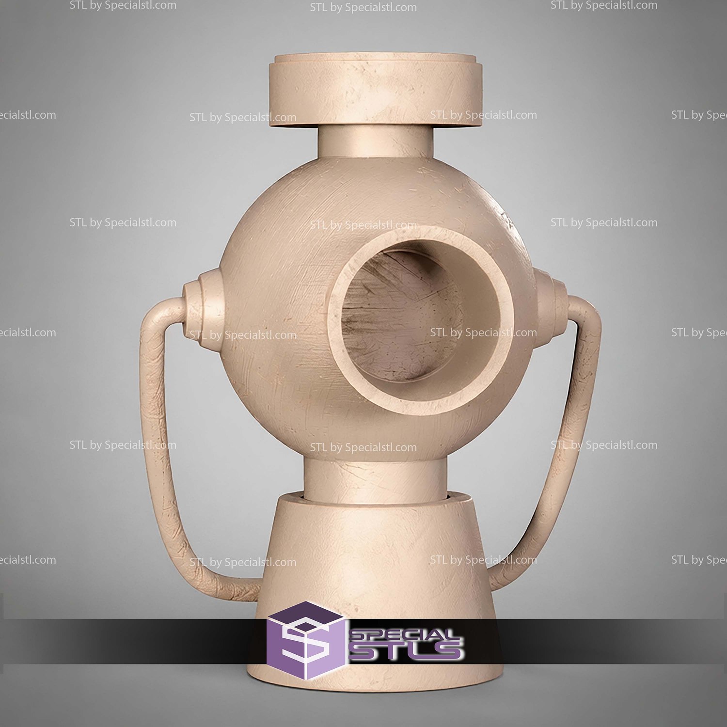 Power Battery Bust Green Lantern STL Files 3D Model — view 2