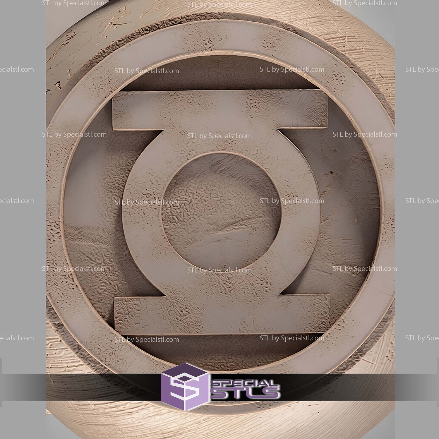 Power Battery Bust Green Lantern STL Files 3D Model — view 5