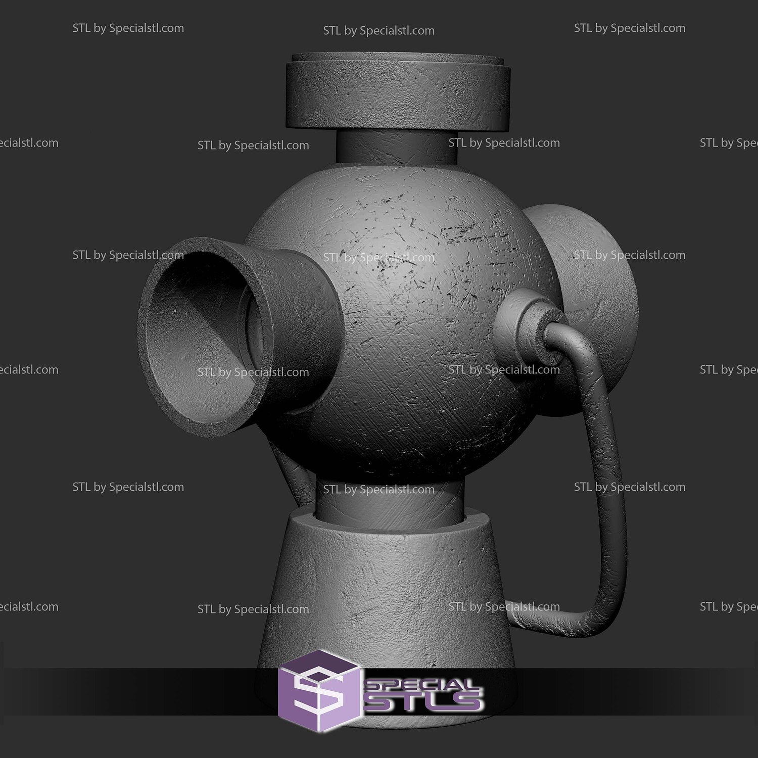 Power Battery Bust Green Lantern STL Files 3D Model — view 6