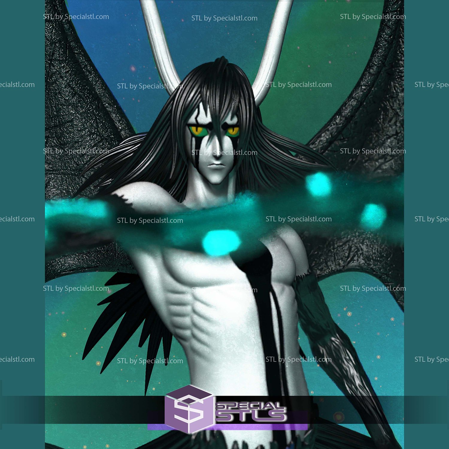 Ulquiorra Hollow Mask Base 3D Printer Files STL Model — view 2