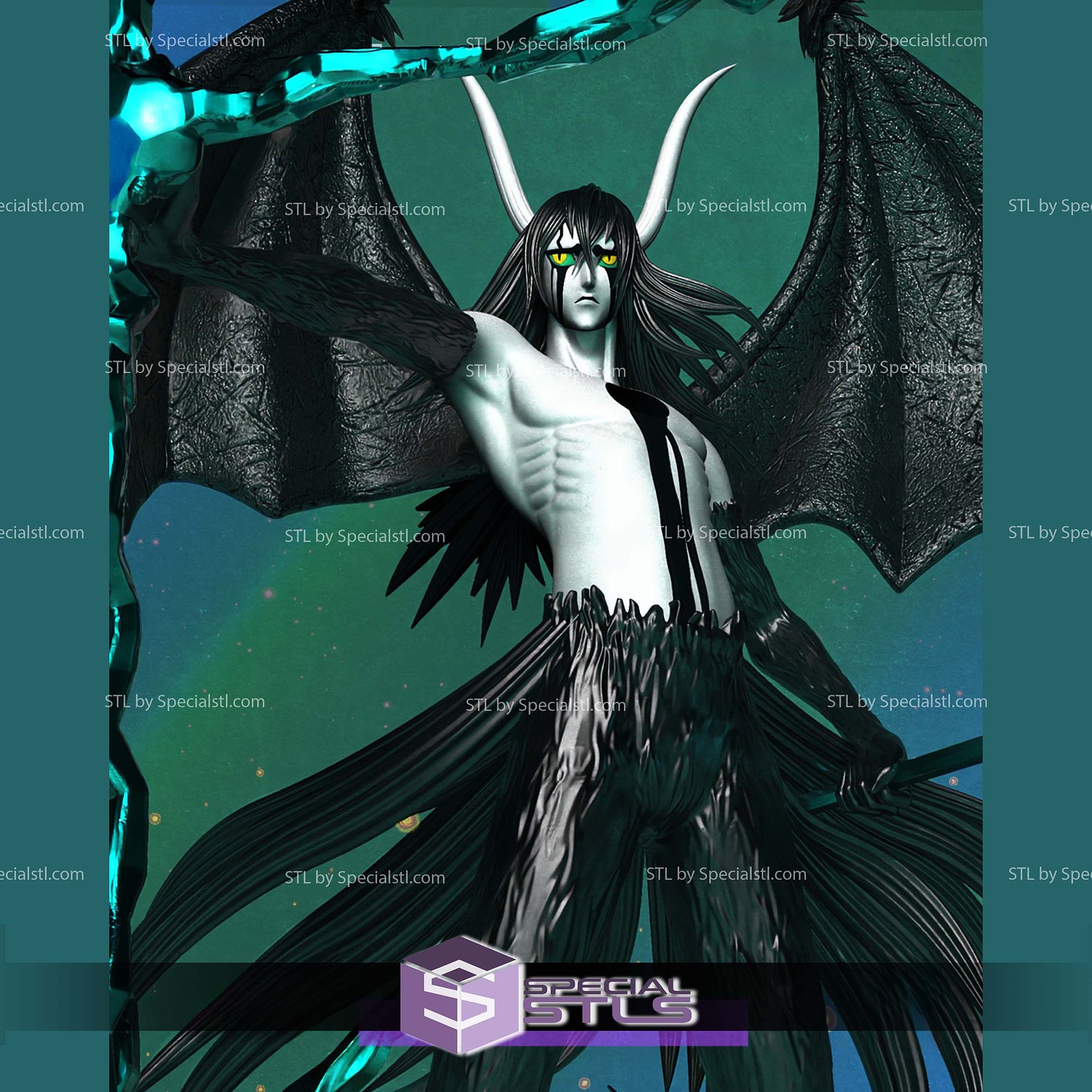 Ulquiorra Hollow Mask Base 3D Printer Files STL Model — view 4