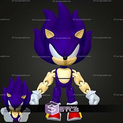Super Basic STL Dark Sonic MultiColor 3D Model