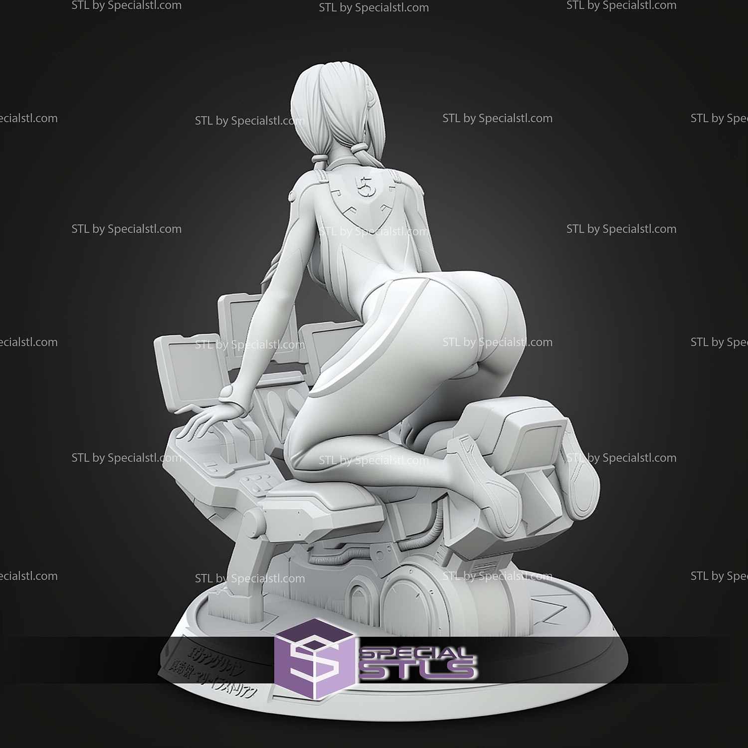 Mari Illustrious Makinami Evangelion STL Files 3D Model — view 3