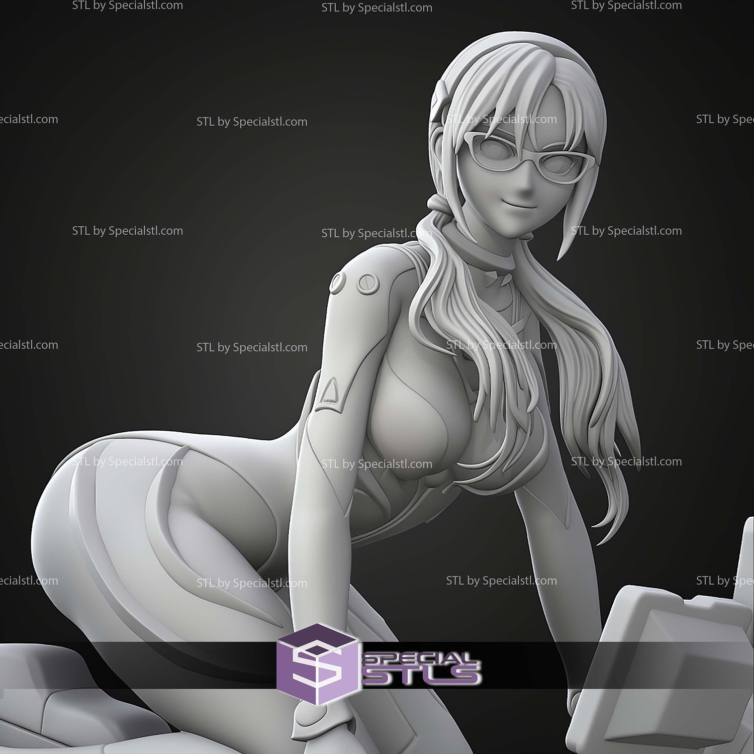 Mari Illustrious Makinami Evangelion STL Files 3D Model — view 7
