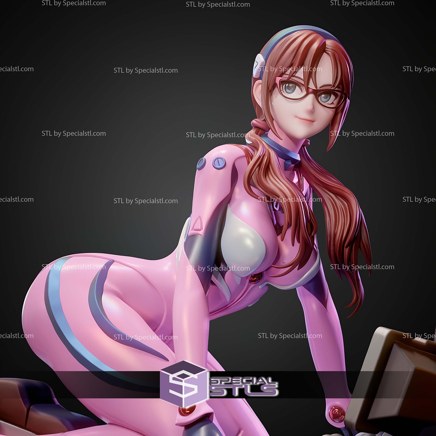 Mari Illustrious Makinami Evangelion STL Files 3D Model — view 8