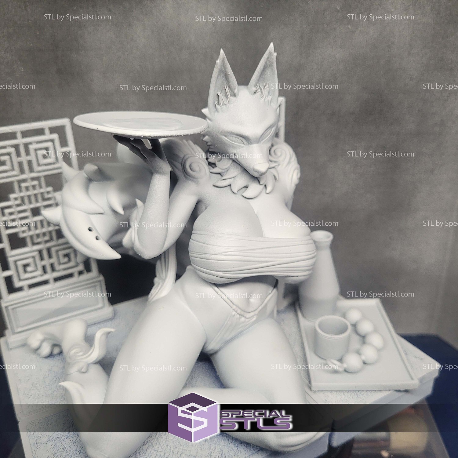 Okami Amaterasu Thick Furry 3D Printer Files STL Model — view 5