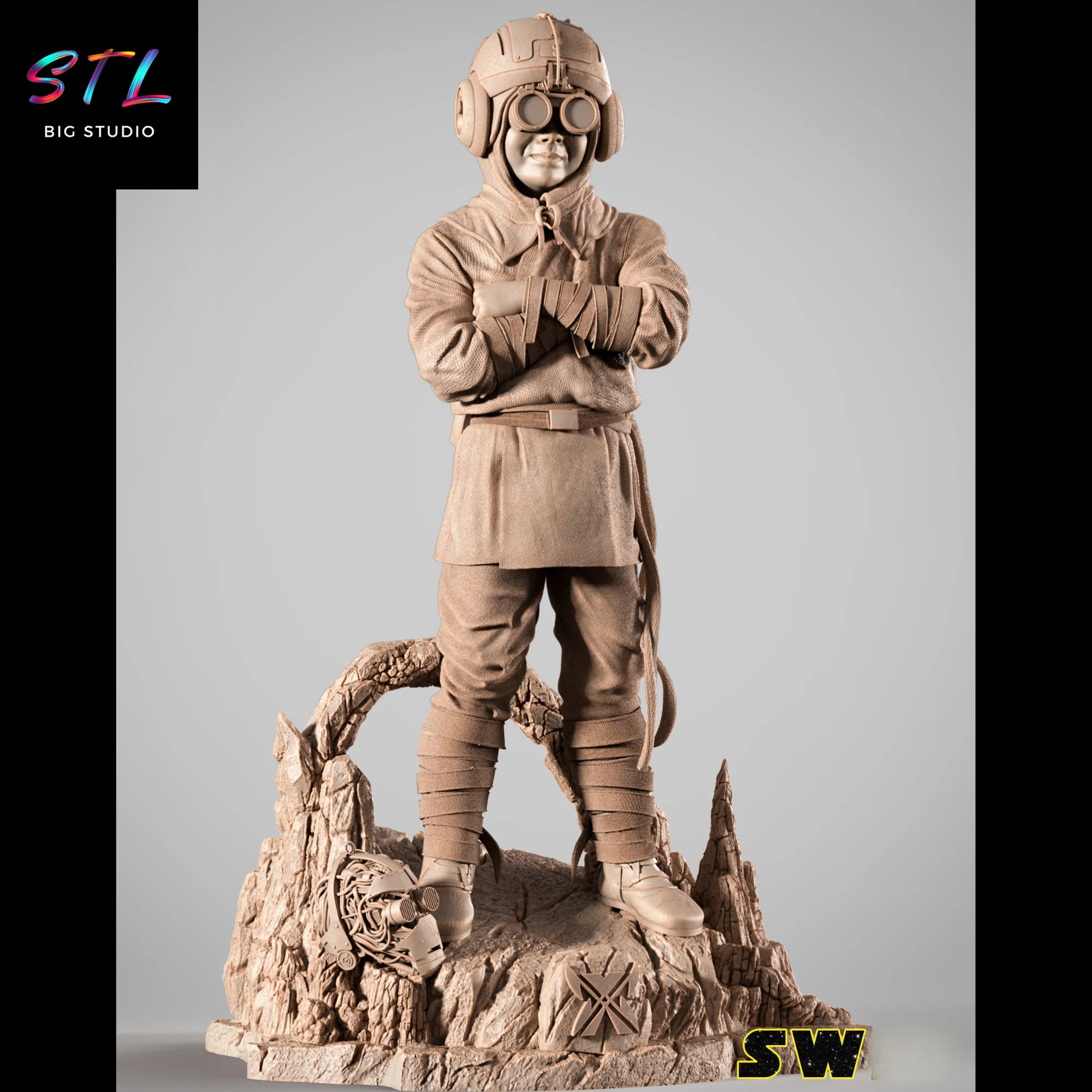 Anakin Skywalker Kid STL | Star Wars | 3D Printable Figure Model