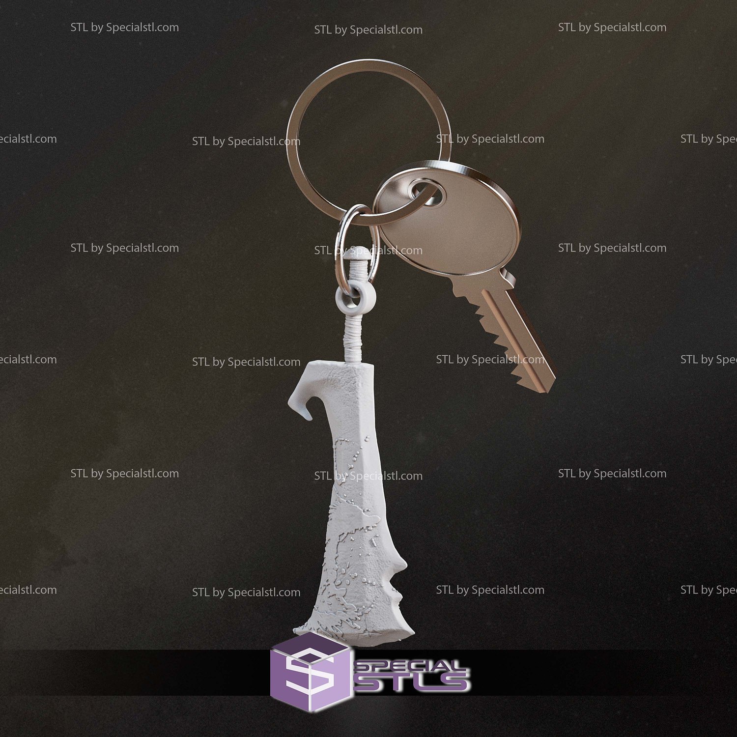 Zodd Berserk Sword Keychain STL Files 3D Model — view 2