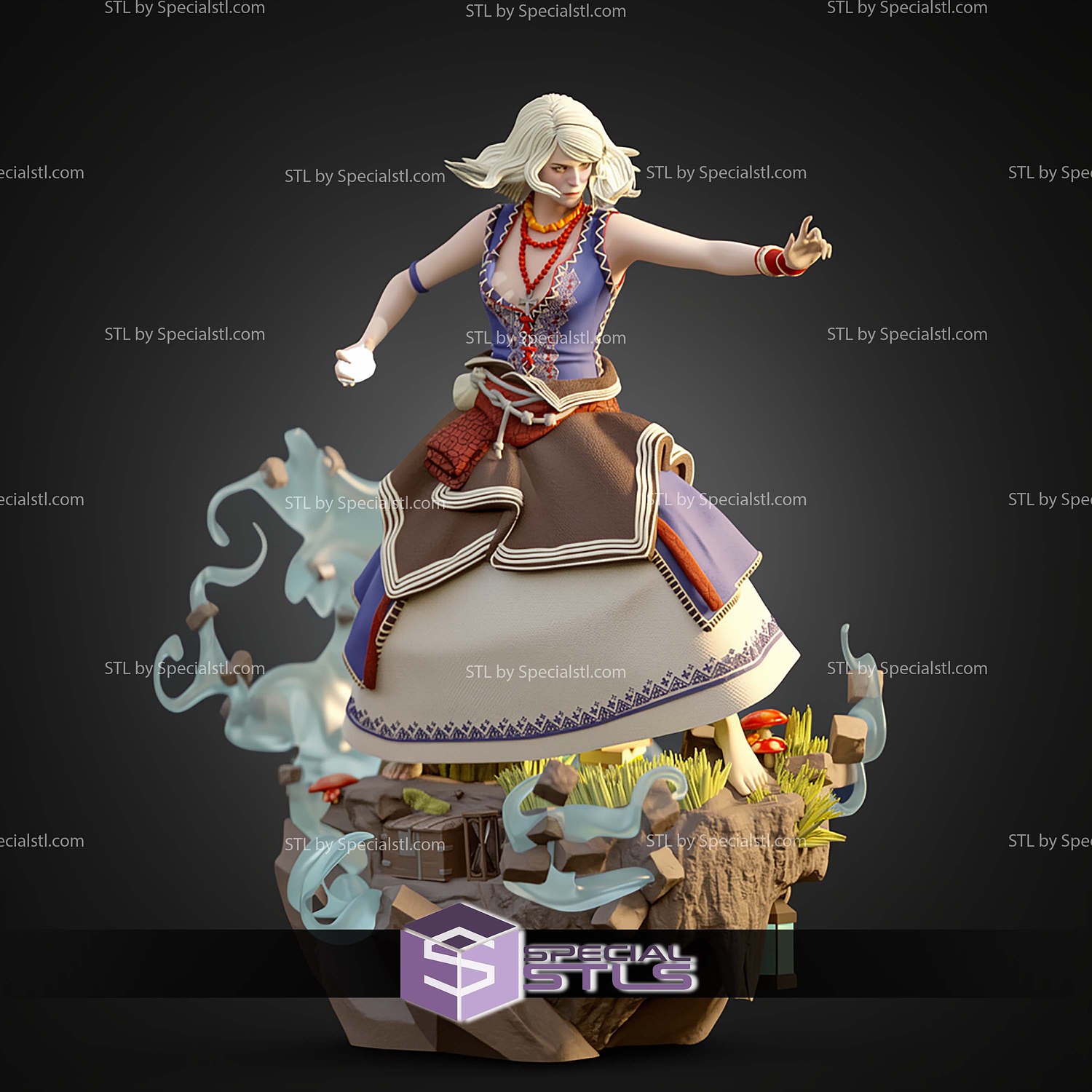 Keira Metz The Witcher 3 STL Files 3D Model — view 3