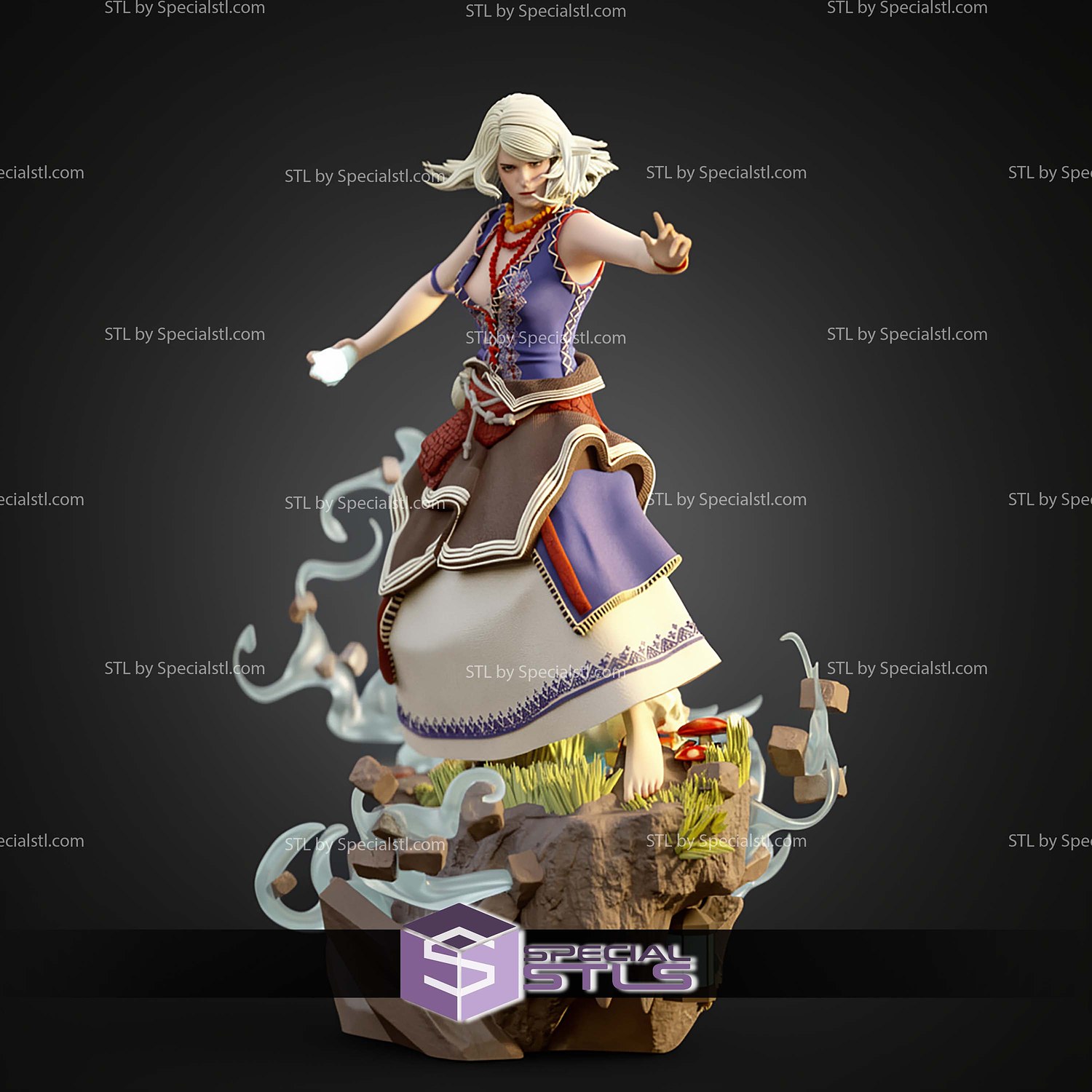 Keira Metz The Witcher 3 STL Files 3D Model — view 5