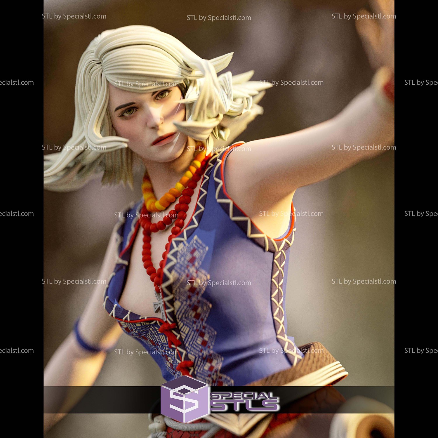 Keira Metz The Witcher 3 STL Files 3D Model — view 6