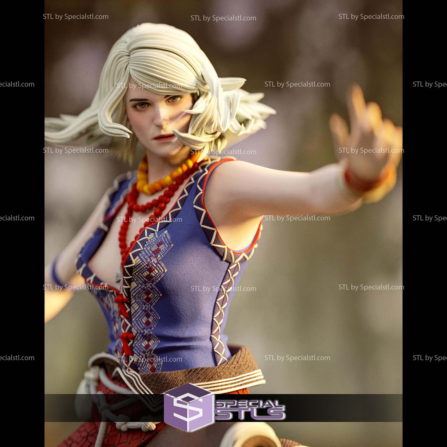 Keira Metz The Witcher 3 STL Files 3D Model — view 7