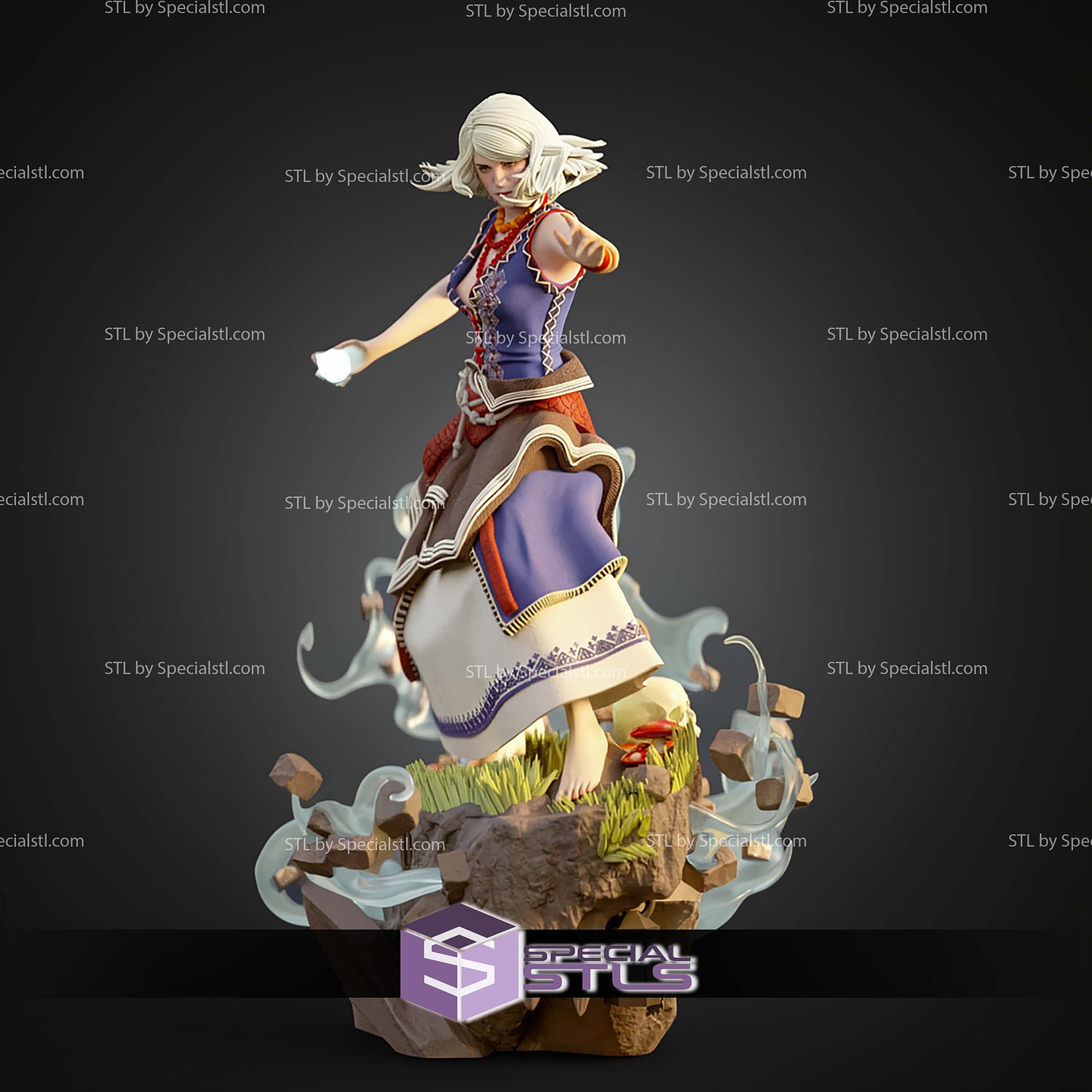 Keira Metz The Witcher 3 STL Files 3D Model — view 8