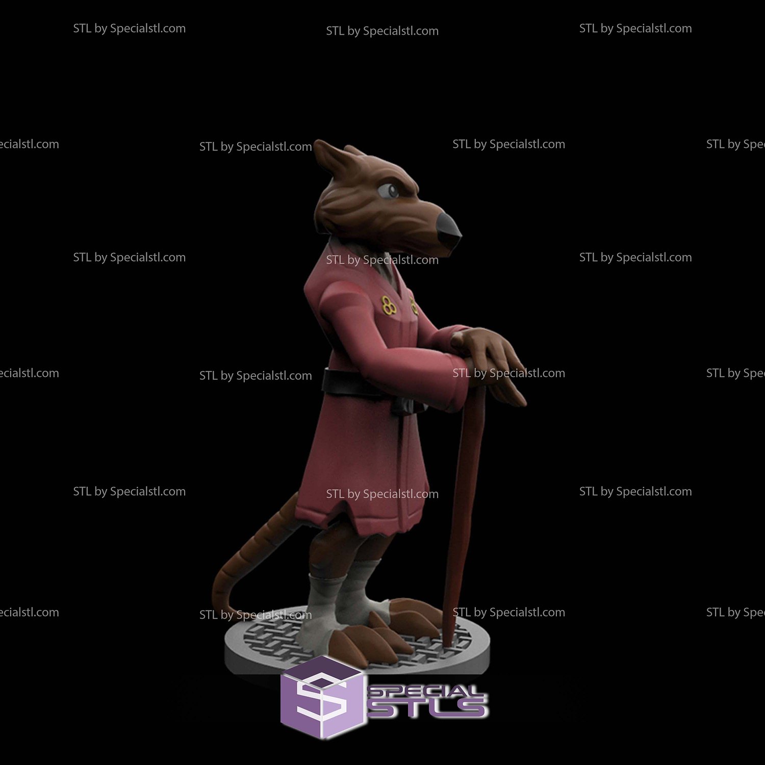 Disney Infinity Style STL Collection - Splinter 3D Model — view 2
