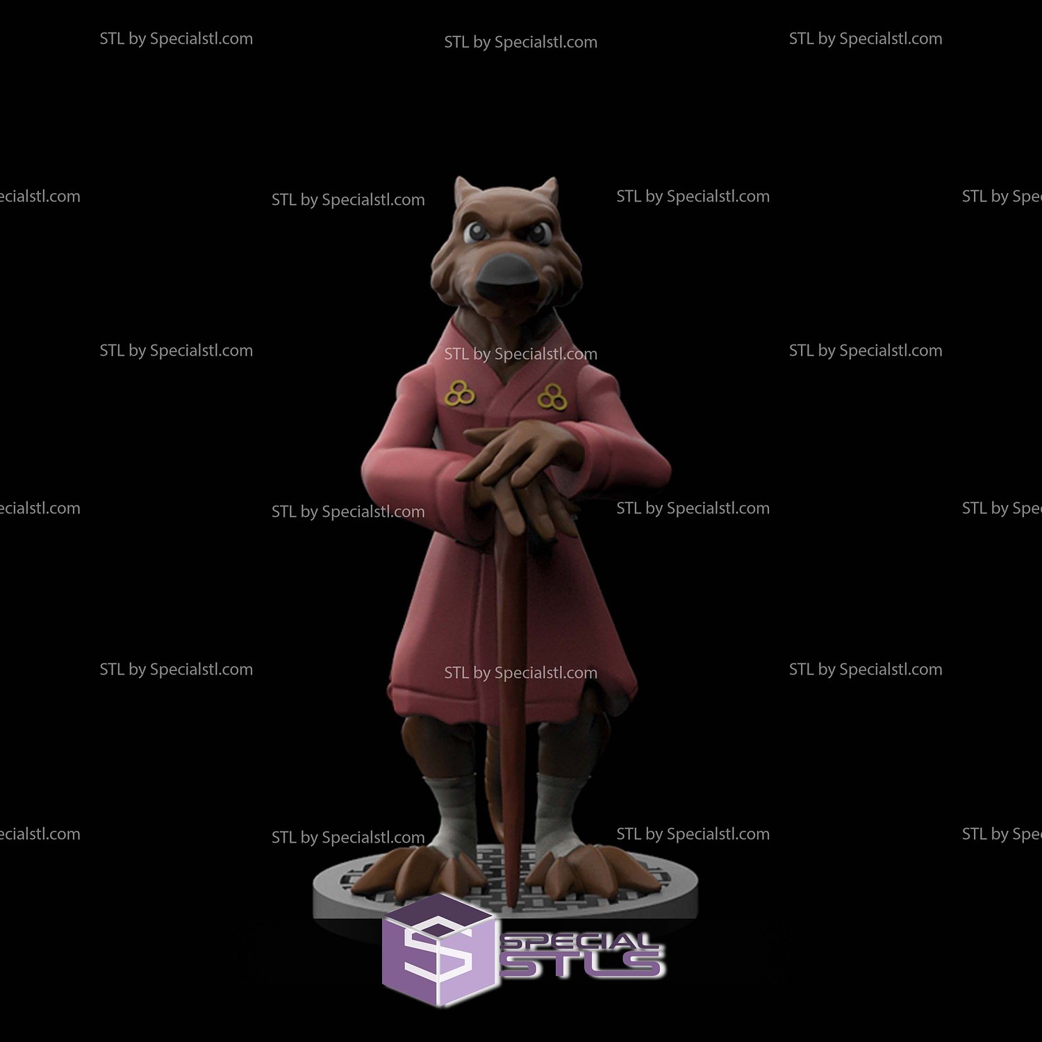 Disney Infinity Style STL Collection - Splinter 3D Model — view 3