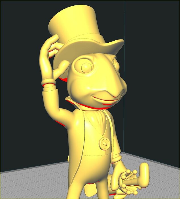 Jiminy The Cricket 3D STL Model — view 2