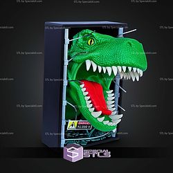 Super Basic STL T-Rex Book Nook 3D Model