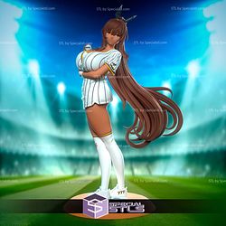 Noir Nikke Baseball Cheerleader 3D Printer Files STL Model