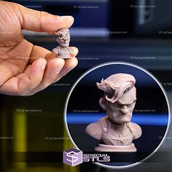 Mini Bust Character Collection STL Captain America 3D Model