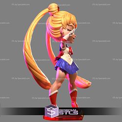 Sailor Moon Chibi Say Hi 3D Printer Files STL Model