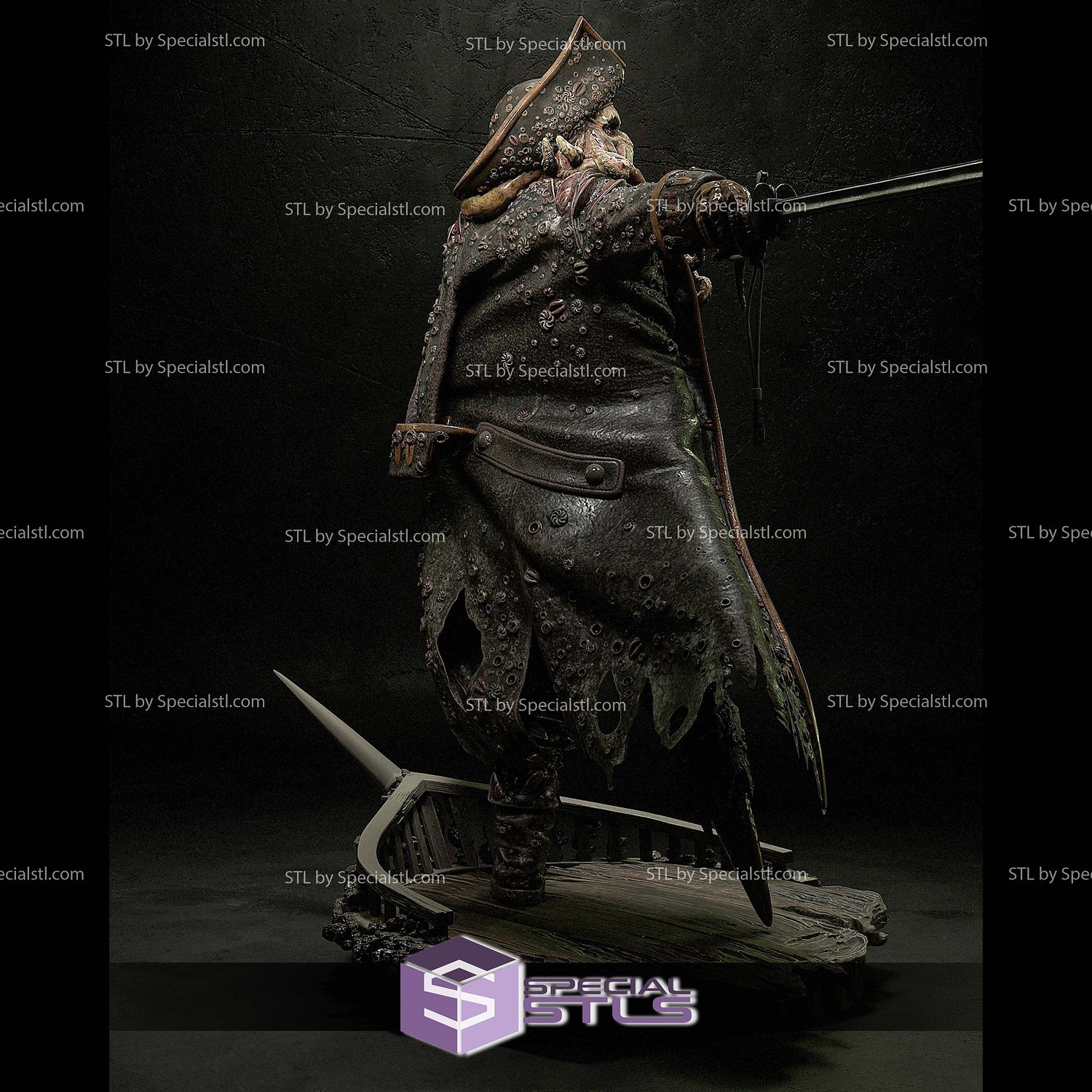 Davy Jones 3D Print Files STL Model — view 3