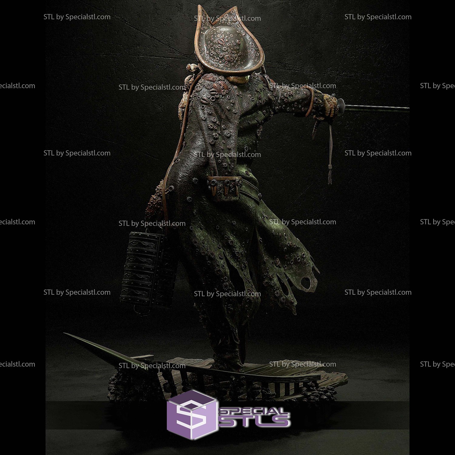 Davy Jones 3D Print Files STL Model — view 4