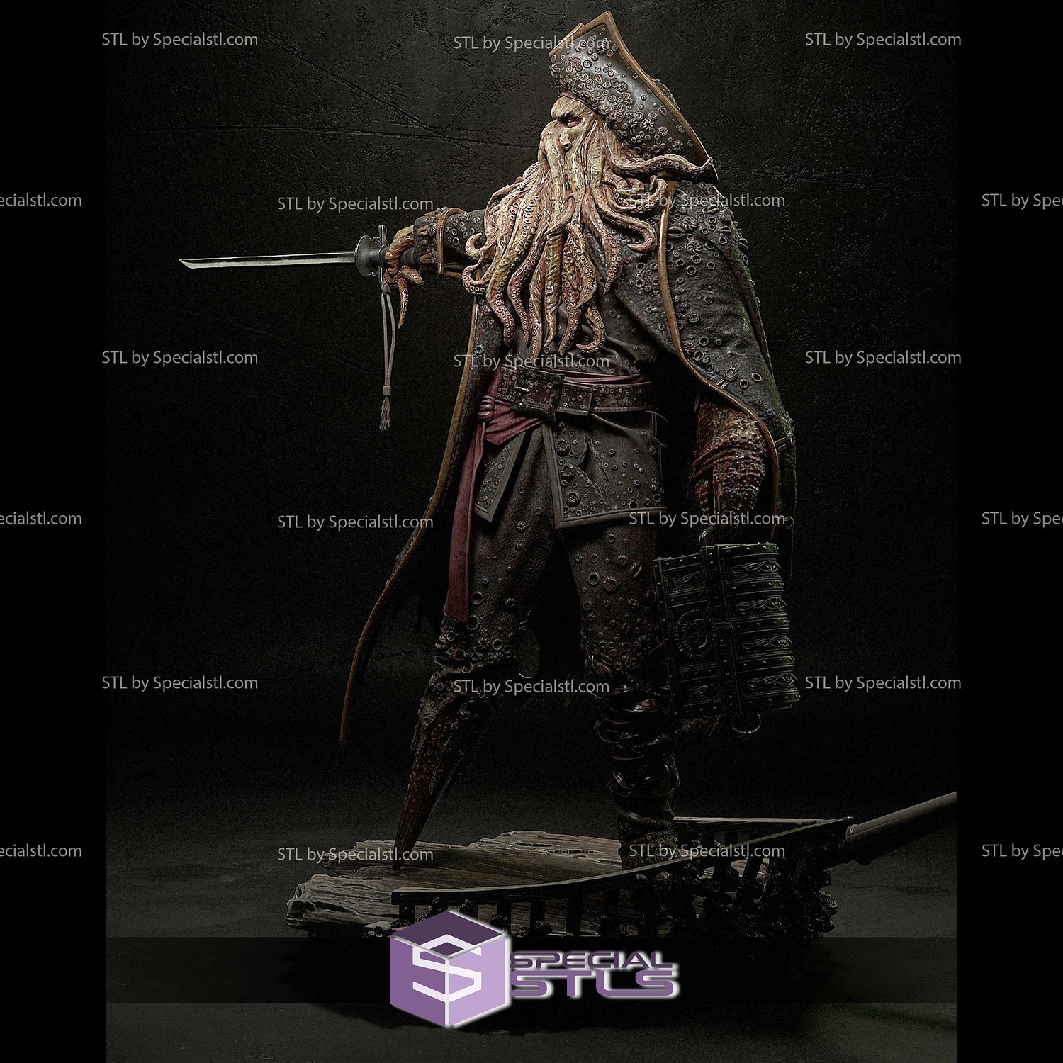 Davy Jones 3D Print Files STL Model — view 5